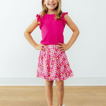 I Love You Tulip Much Ruffle Twirl Skort