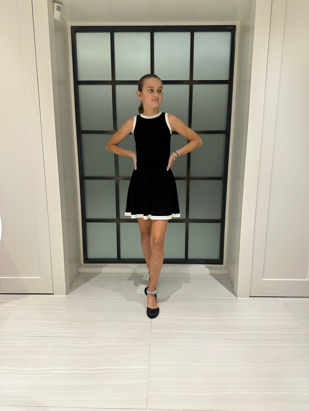 AA Black Sweater Knit Dress