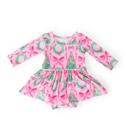 Jingle Bows L/S Twirl Bodysuit
