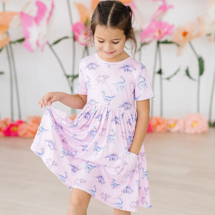 Jurassic Joy S/S Pocket Twirl Dress