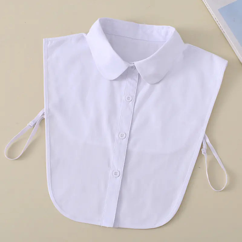 2023 Women's White Shirt Faux Collar Accessory