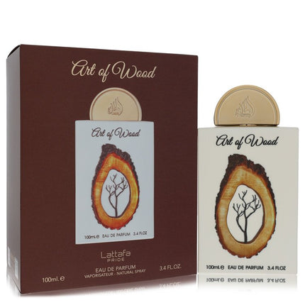 Lattafa Pride Art of Wood by Lattafa Eau De Parfum Spray (Unisex) 3.4 oz for Men