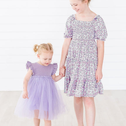 Lavender Shimmer Tutu Dress