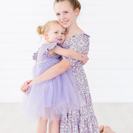 Lavender Shimmer Tutu Dress