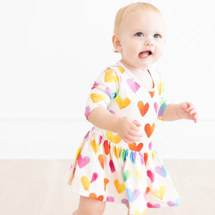 Lotta Love 3/4 Sleeve Twirl Bodysuit