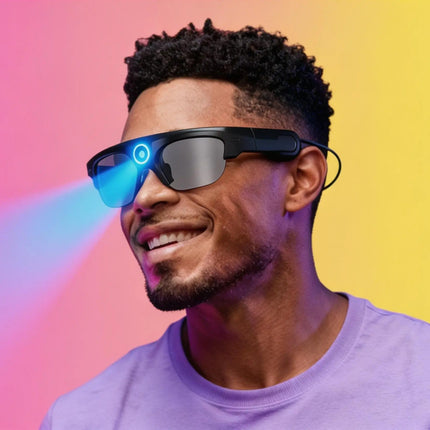 Bluetooth Audio Smart Glasses with Polarized UV400 Lenses | Wireless Stereo Music & Hands-Free Calling Sunglasses