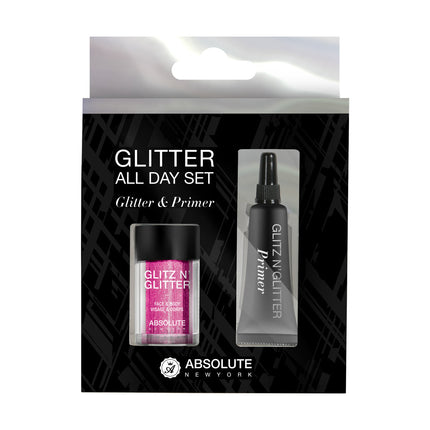 ABSOLUTE Glitz N' Glitter All Day Set - Fushcia Fizz