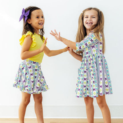 Mardi Gras Ruffle Twirl Skort
