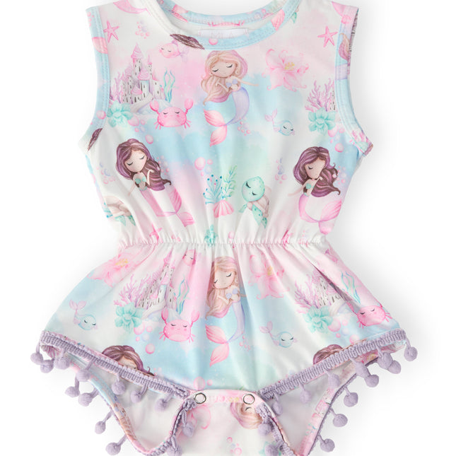 Mermaid Fairytale Pom Pom Romper