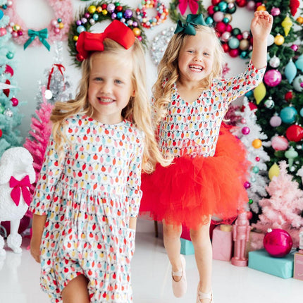 Merry & Bright 3/4 Tutu Leotard