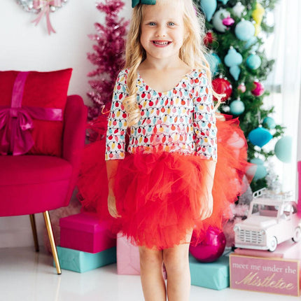Merry & Bright 3/4 Tutu Leotard