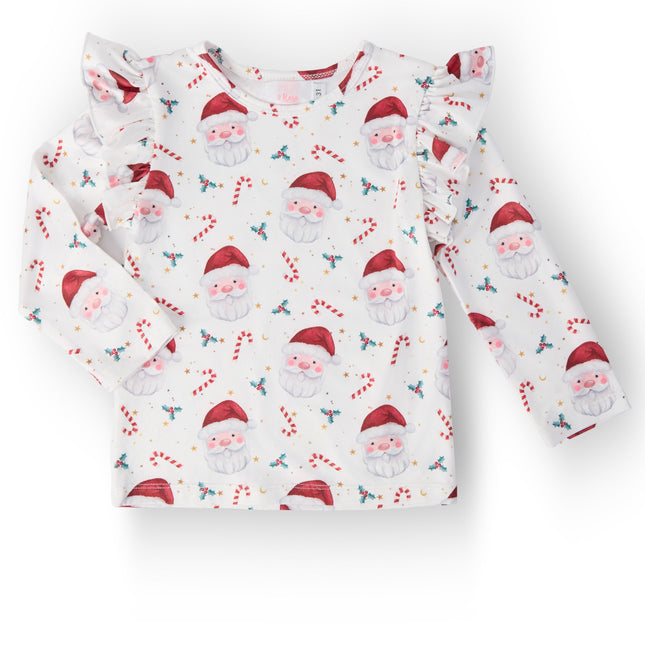 Mistletoe Magic L/S Ruffle Tee