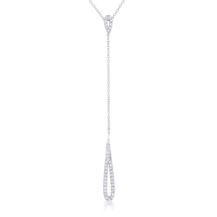 Chrisette 0.4ct CZ Classic Drop Lariat Necklace