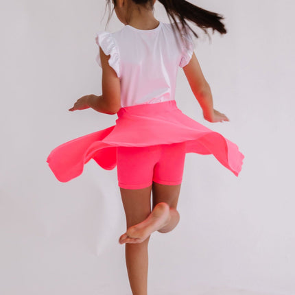 Neon Pink Twirl Skort