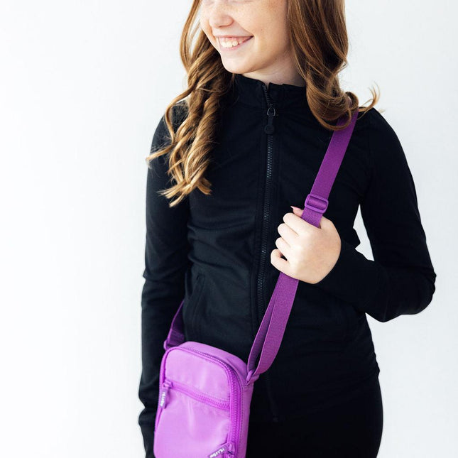 Neon Purple Crossbody Bag