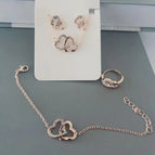 Double Heart Rose Gold