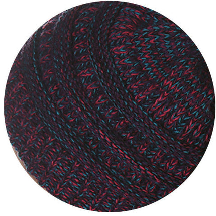 Warm Hat Thickening Not Fleece-lined Knitting Plus Fur Ball