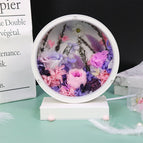 Purple 3 Flowers / 14.5x9.5x22.5CM
