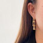 Gold / Ear Studs Three Buckles 1PCs