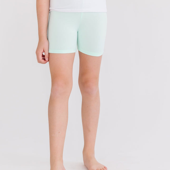 Pastel Green Twirl Shorts