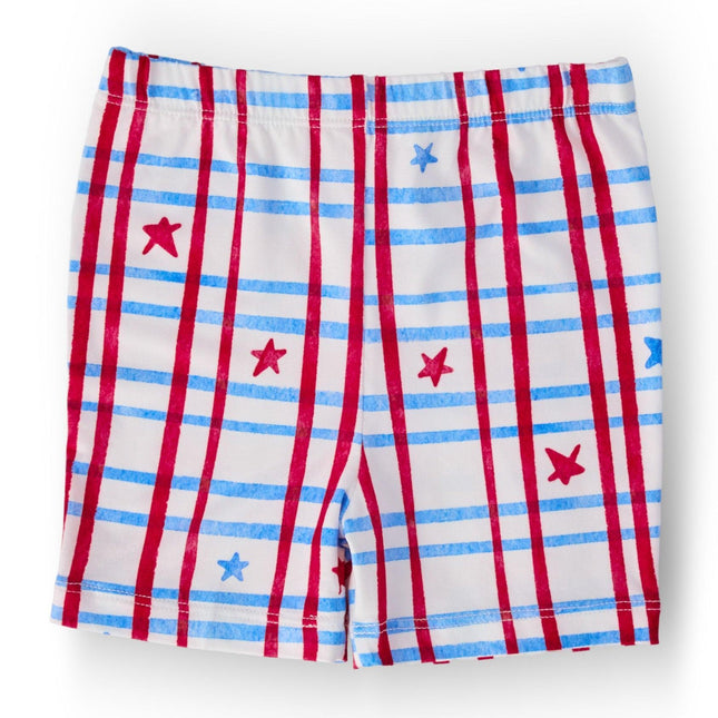 Patriotic Plaid Twirl Shorts
