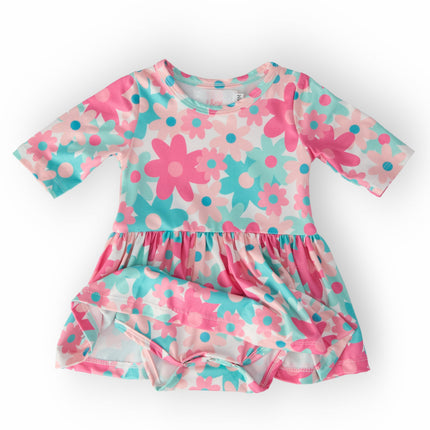 SALE Petal Perfection 3/4 Sleeve Twirl Bodysuit