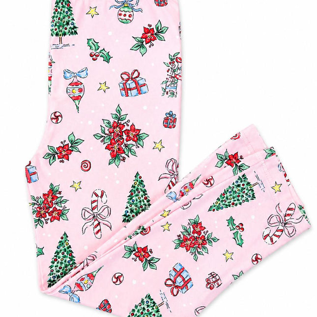 Pink Christmas Leggings