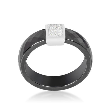 Cubic Zirconia Filigree Hearts Ring