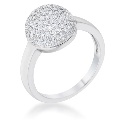 Brie 0.6ct CZ Contemporary Sphere Ring