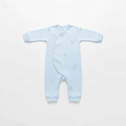 Premium Light Blue Newborn Baby Clothes Gift Box | 100% Soft Cotton Essential Infant Layette Set with Fox Illustrations