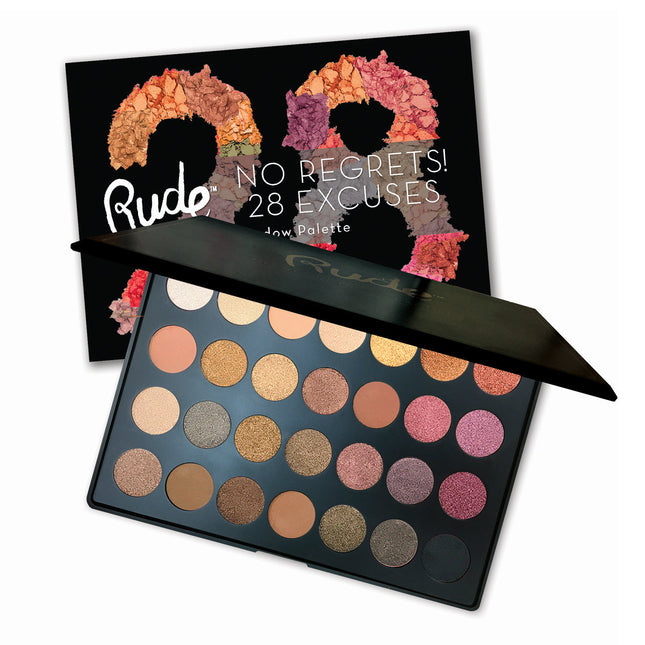 RUDE No Regrets! 28 Excuses Eyeshadow Palette (DC) - Scorpio