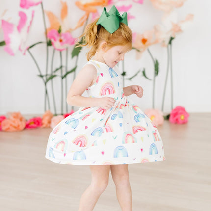 Radiant Rainbows Tank Twirl Dress