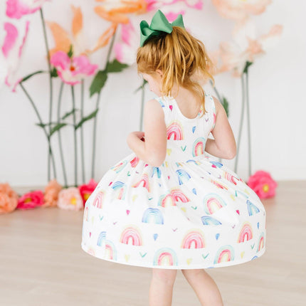 Radiant Rainbows Tank Twirl Dress