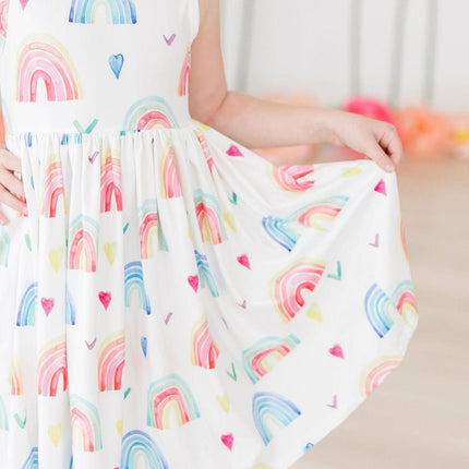 Radiant Rainbows Tank Twirl Dress