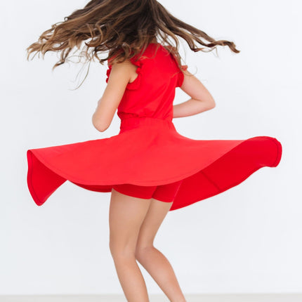 Red Twirl Skort
