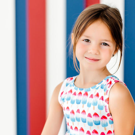 Red, White & Cute Tank Twirl Dress