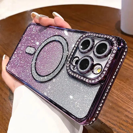 Luxury Gradient Diamond Magsafe Case For iPhone