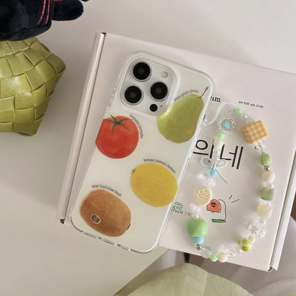 Summer Fruit Lemon Kiwi Pear Tomato Bracelet Phone Case