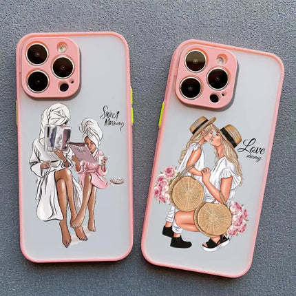 Super Mom Baby Girl Son Phone Case For iPhone