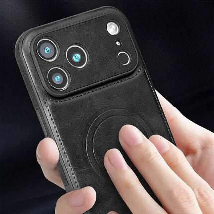 For Magsafe Magnetic Leather Phone Case For iPhone