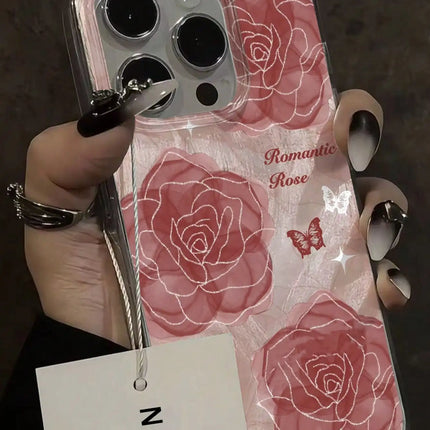 Rose Floral Painted Phone Case