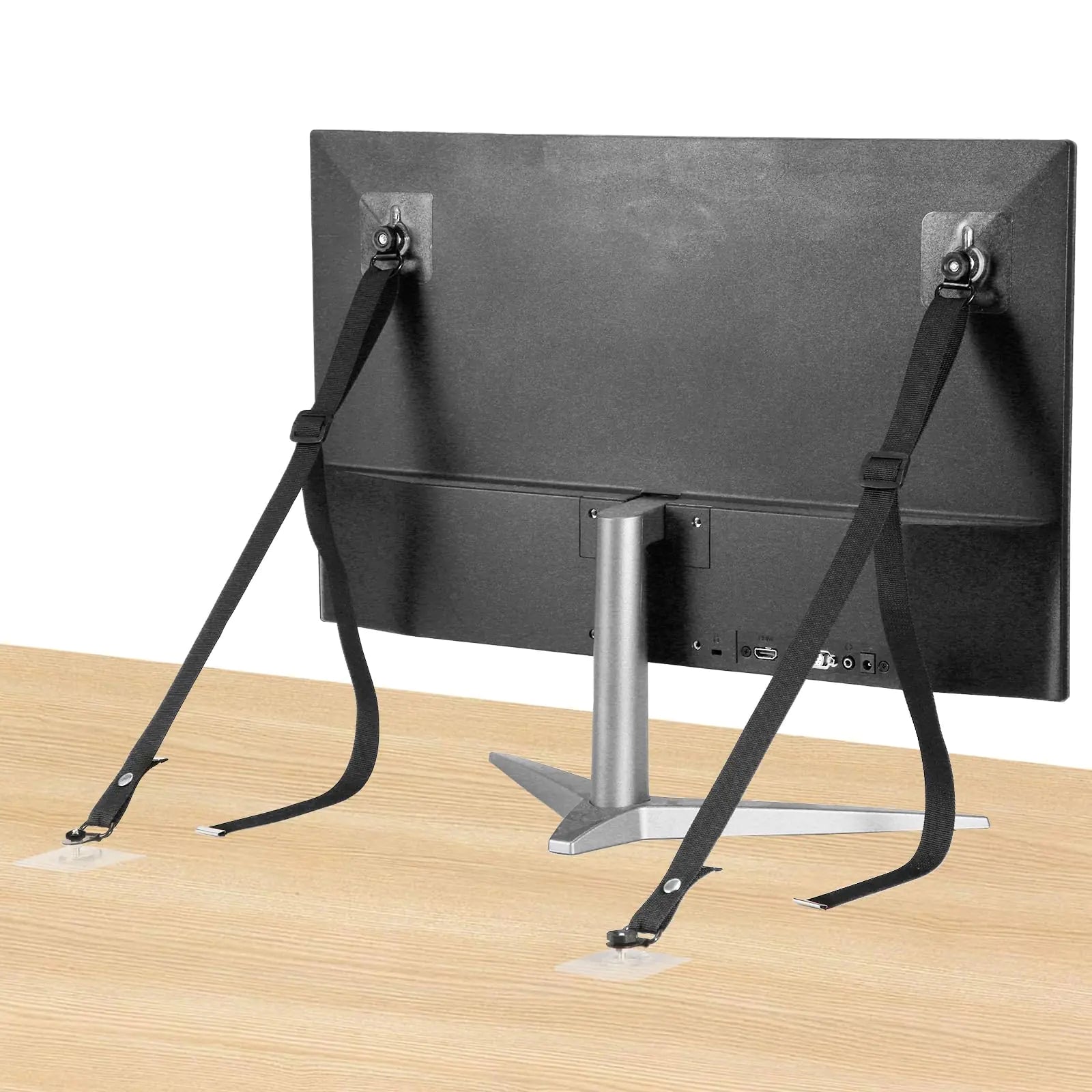 4pcs Adjustable TV Anti Tip Safety Straps No Drill TV Straps for Baby Proofing Furniture Anchor Straps Anti-tip Furniture Wall Anchor Straps TV Straps Safety for Flat Screens Cabinet Table Stand