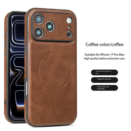 For Magsafe Magnetic Leather Phone Case For iPhone
