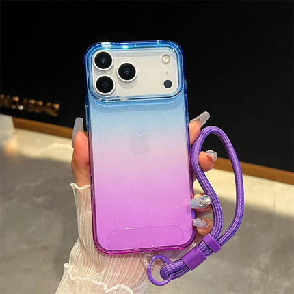 Gradient Colorful Transparent Phone Case For iPhone