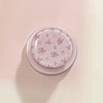 Korean Full Screen Flowers Silver Edge Plating Magnetic Bracket Phone Case For iPhone