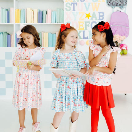 School Days S/S Ruffle Tee
