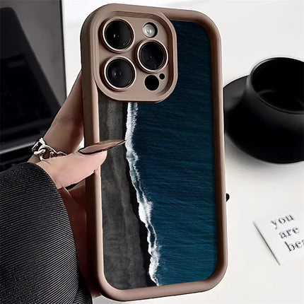 Sea Wave Soft Silicone Phone Case