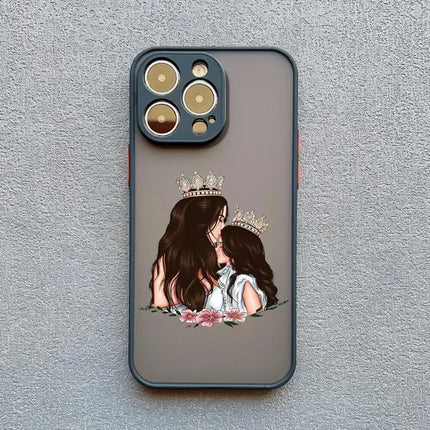 Super Mom Baby Girl Son Phone Case For iPhone