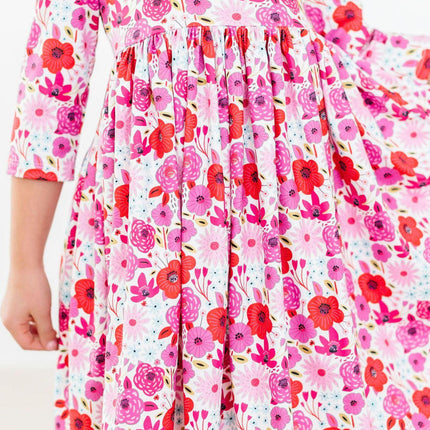 Secret Garden 3/4 Pocket Twirl Dress