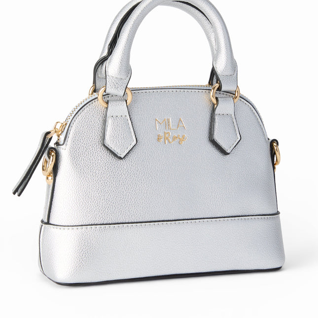 SALE Silver Metallic Girl's Crossbody Purse